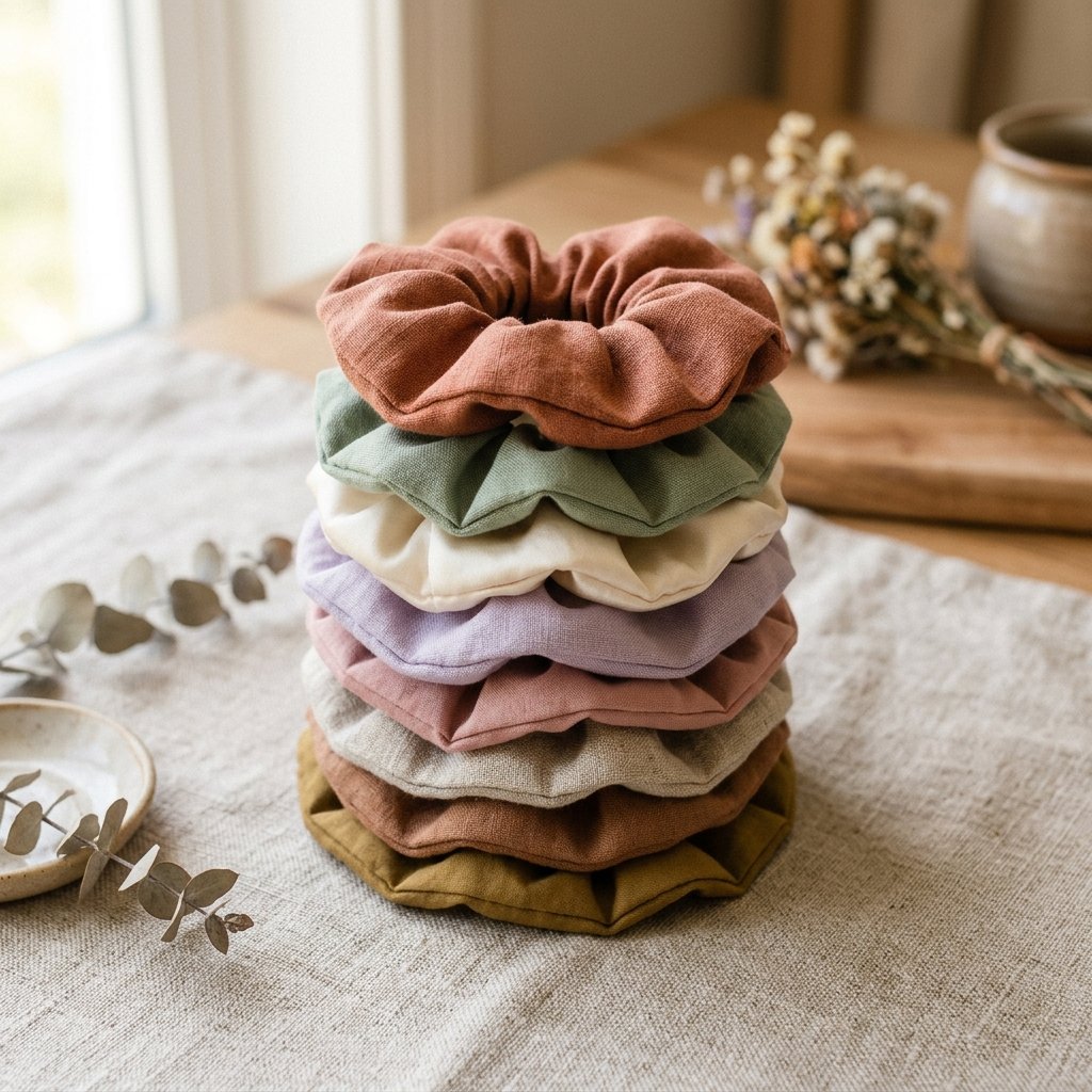 Handcrafted scrunchies